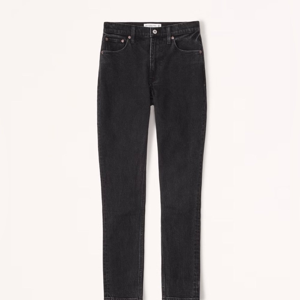 Abercrombie & Fitch The Skinny High Rise Black Jeans